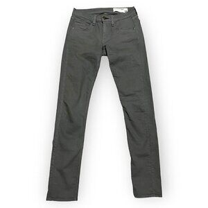Rag & Bone New York Aged Sage Luxury Designer Stretch Skinny Jeans - 26x30